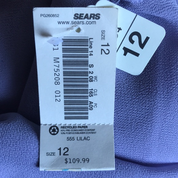 R&M Richards 2 piece garment gown in Lilac. Size 12 Brand New never worn - Picture 15 of 15